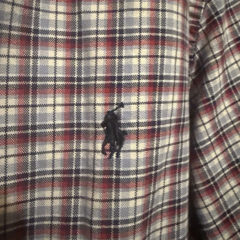 Polo Ralph Lauren BIG Boys Plaid  Long Sleeve Button Down Shirt 18-20 XL